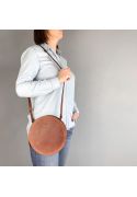 Жіноча шкіряна сумка Amy S світло-коричнева вінтажна (TW-Amy-small-kon-crz) фото
