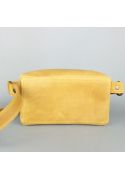 Шкіряна поясна сумка жовта вінтажна (TW-BeltBag-yell-crz) фото