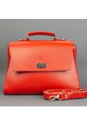 Жіноча шкіряна сумка Classic червона (TW-Classic-red-ksr) фото