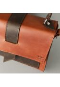 Жіноча шкіряна сумка Ester коньячно-коричнева вінтажна (TW-Ester-kon-brw-crz) фото