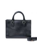 Жіноча шкіряна сумка Fancy чорна (TW-Fency-black-ksr) фото