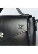 Жіноча шкіряна сумочка Lili чорна (TW-Lily-black-ksr) фото