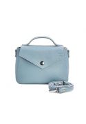 Жіноча шкіряна сумочка Lili блакитна флотар (TW-Lily-blue-flo) фото