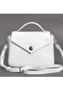 Жіноча шкіряна сумочка Lili біла флотар (TW-Lily-white-flo) фото