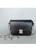 Жіноча шкіряна сумочка Yoko чорна (TW-Yoko-black-ksr) фото