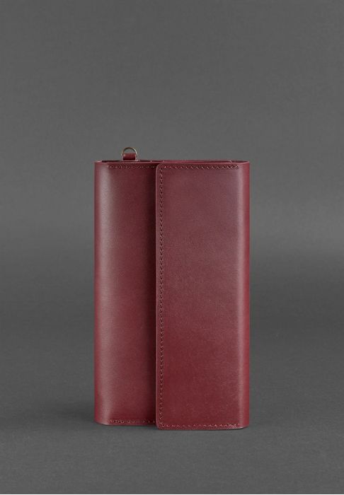 Кожаный клатч-органайзер (Тревел-кейс) 5.1 бордовый
