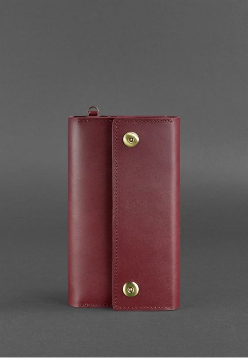 Кожаный клатч-органайзер (Тревел-кейс) 5.0 бордовый