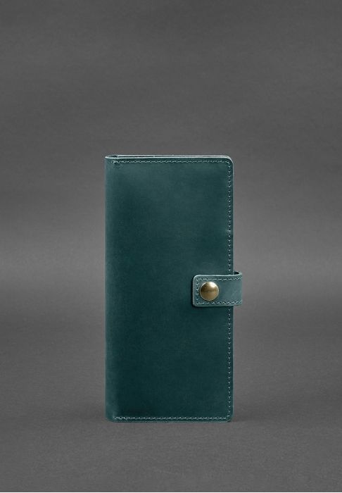 Кожаный тревел-кейс (органайзер для документов) 6.0 зеленый