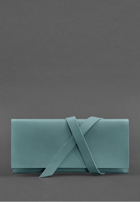 Кожаный женский тревел-кейс Voyager 1.0 бирюзовый