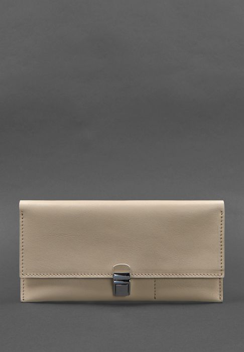 Кожаный женский тревел-кейс Journey 2.0 Светло-бежевый