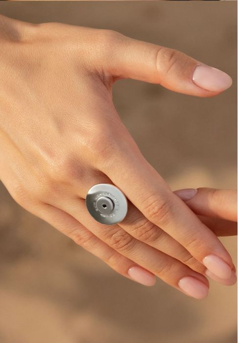 Фото Серьги пусеты прямоугольные