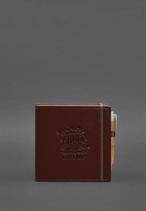 Фото Кук-бук для записи рецептов Книга кулинарных секретов в бордовой обложке (BN-CookB-kz-vin)