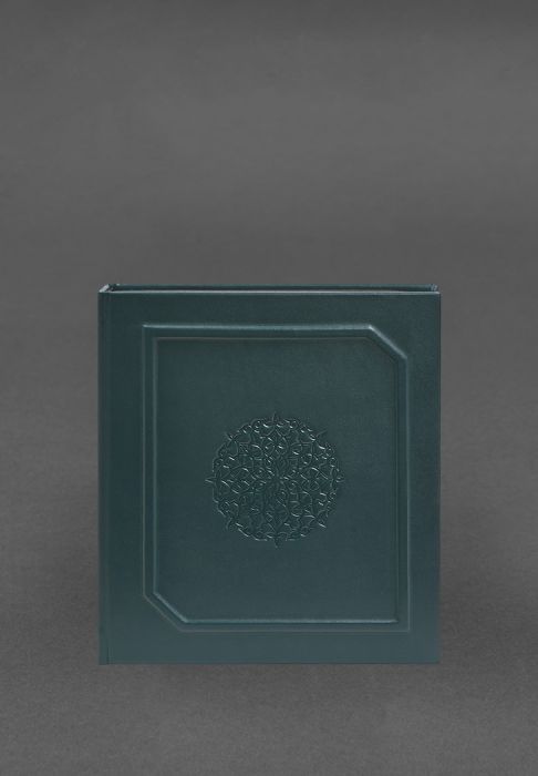 Фото Альбом для фото у шкіряній обкладинці зелений (BN-album-malachite)