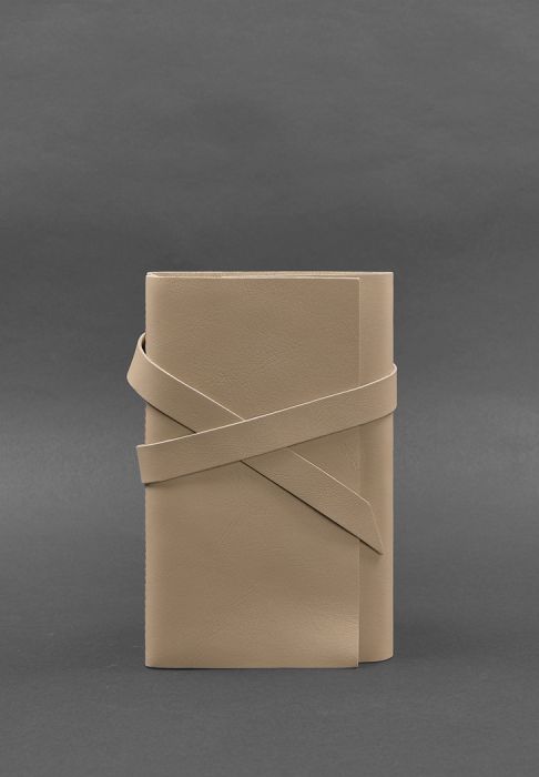 Женский кожаный блокнот (Софт-бук) 1.0 Светло-бежевый