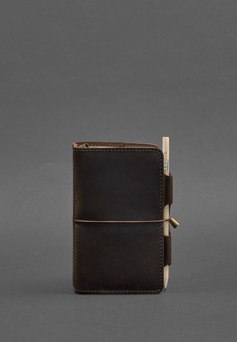 Шкіряний блокнот (Софт-бук) 3.0 темно-коричневий