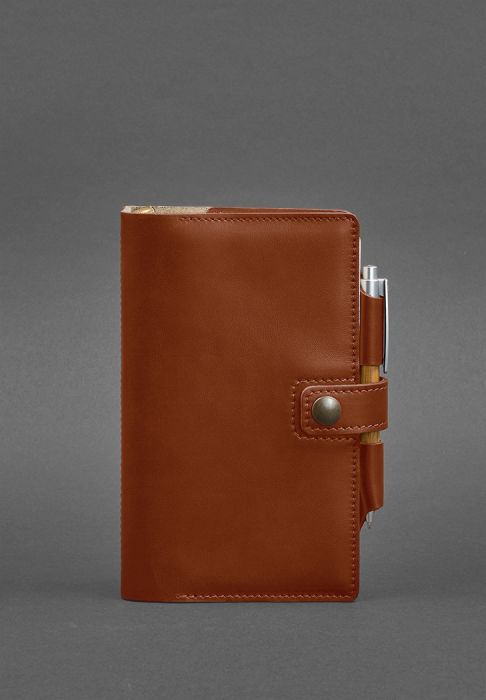 Шкіряний блокнот (Софт-бук) 4.0 світло-коричневий