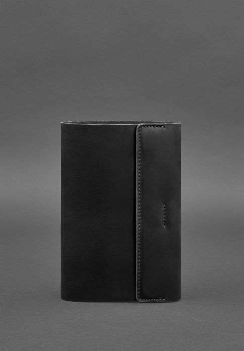 Кожаный блокнот софт-бук 7.0 черный Crazy Horse