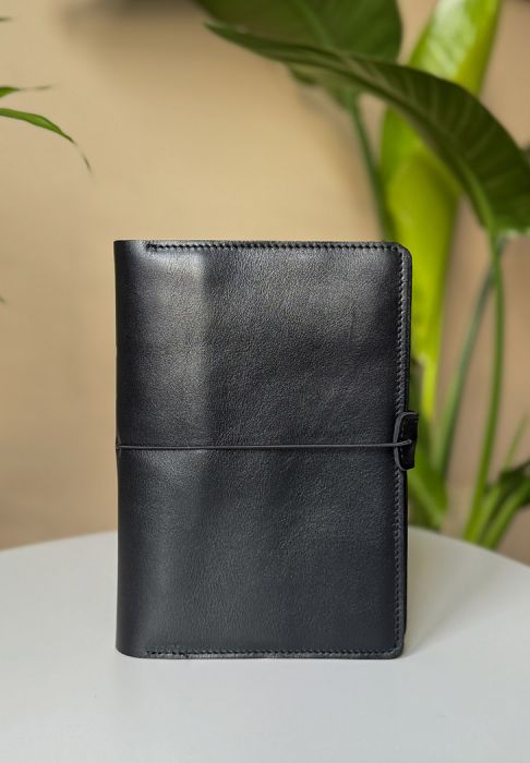 Фото Кожаный блокнот А5 (софт-бук) 9.4 черный (BN-SB-9-4-g)