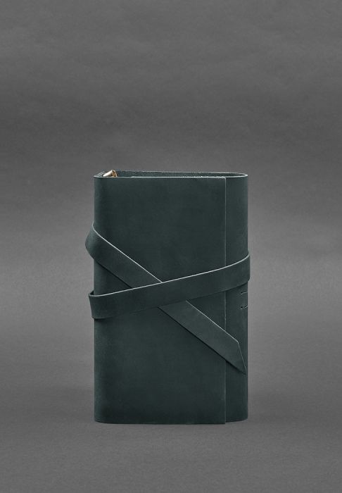 Кожаный блокнот (Софт-бук) 1.0 зеленый