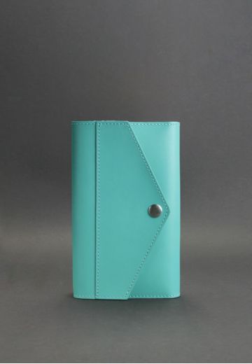 Женский кожаный блокнот (Софт-бук) 2.0 бирюзовый